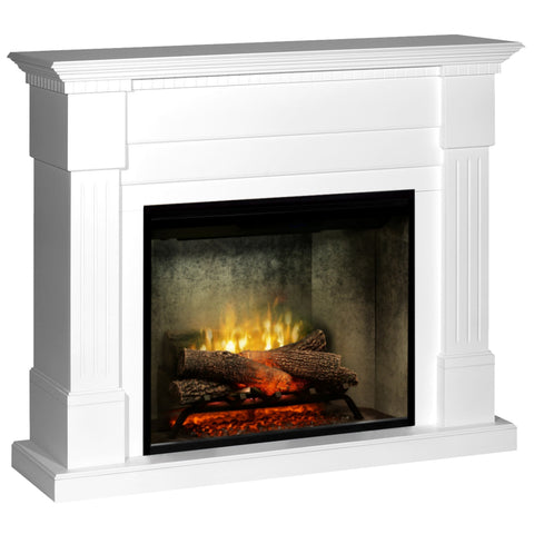 Semineu electric Essex alb cu focar electric 3D Dimplex Revillusion Concrete 30" cu sunet
