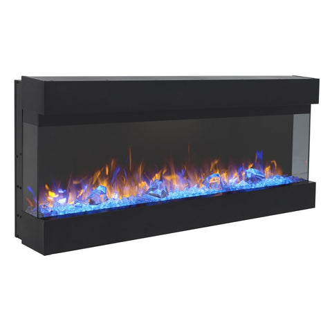Focar electric liniar 3D Aflamo Imperial 72 Negru cu sunet