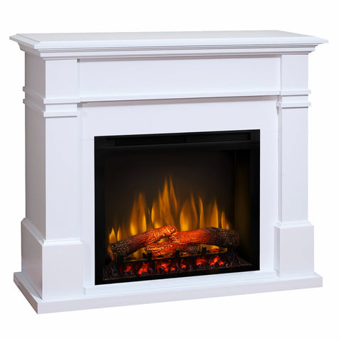 Semineu electric Kenton Alb cu focar electric 3D Dimplex Optiflame XHD28 si sunet