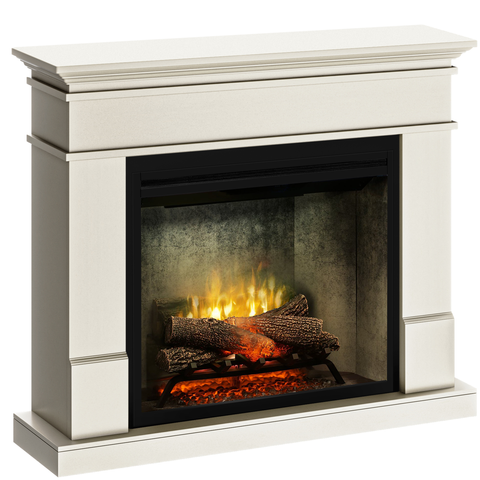 Semineu electric Lisabona Premium Antichizat - cu focar electric 3D Dimplex Revillusion Concrete 30" cu sunet
