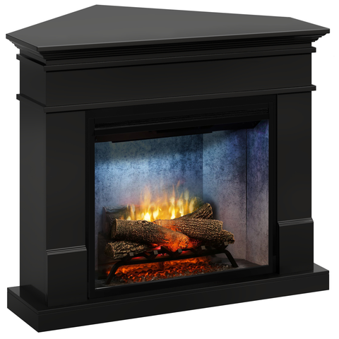 Semineu electric Lisabona Premium Negru Colt- cu focar electric 3D Dimplex Revillusion Concrete 30" cu sunet