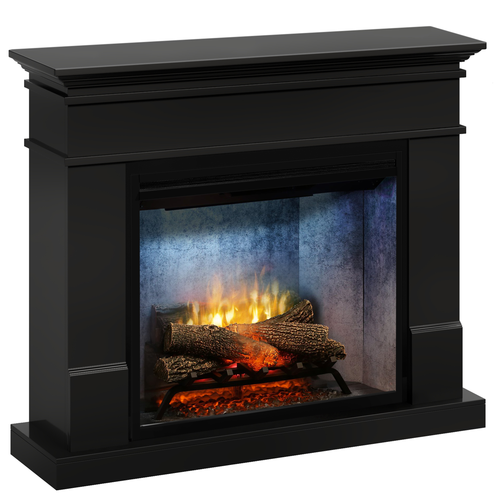 Semineu electric Lisabona Premium Negru - cu focar electric 3D Dimplex Revillusion Concrete 30