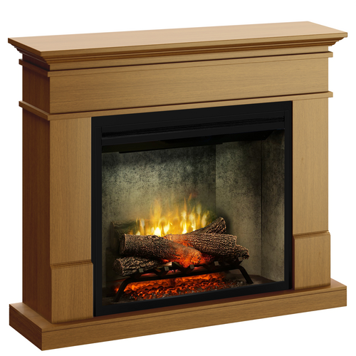 Semineu electric Lisabona Premium Stejar - cu focar electric 3D Dimplex Revillusion Concrete 30