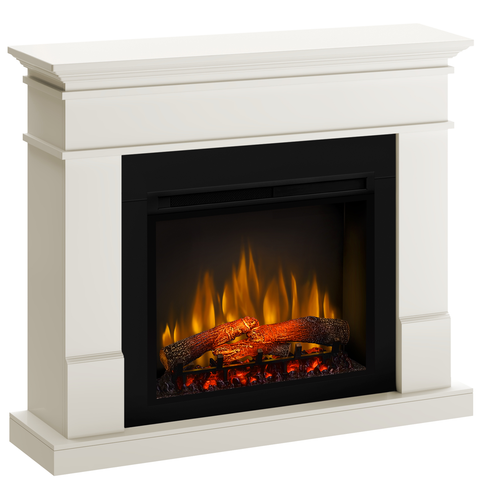 Semineu electric Lisabona Premium Vanilie cu focar electric 3D Dimplex Optiflame XHD28 si sunet