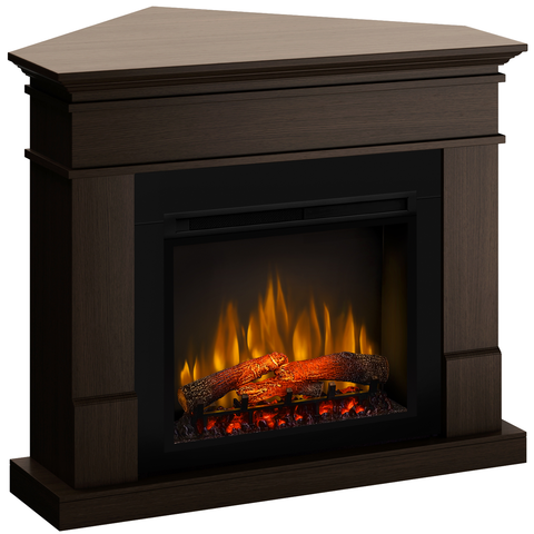 Semineu electric Lisabona Premium Drept/Colt Wenge cu focar electric 3D Dimplex Optiflame XHD28 si sunet