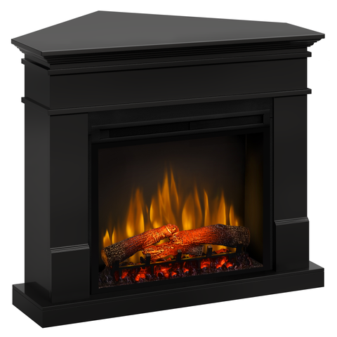 Semineu electric Lisabona Drept/Colt Negru cu focar electric 3D Dimplex Optiflame XHD28 si sunet