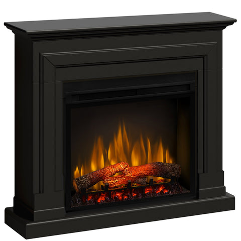 Semineu electric Barcelona Negru cu focar electric 3D Dimplex Optiflame XHD28 si sunet