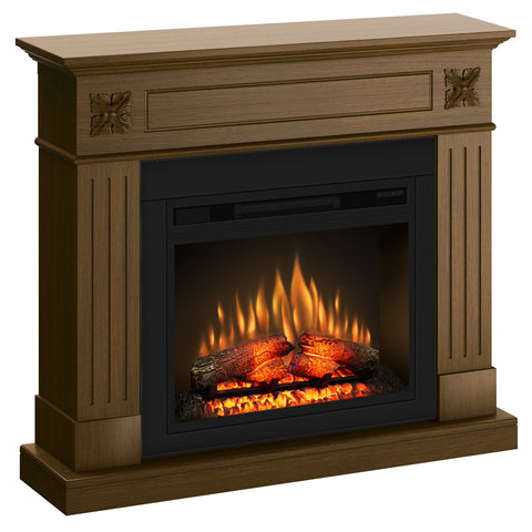 Semineu London 110.30.95 nuc + focar ECOFLAME 23", incalzire infrared, teme de culoare, flacara 3D si sunet