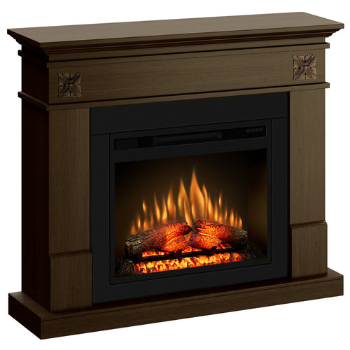 Semineu ECOFLAME PRO - Lisabona Flower nuc, flacara 3D de 23 inci cu teme de culoare, incalzire infrared si sunet