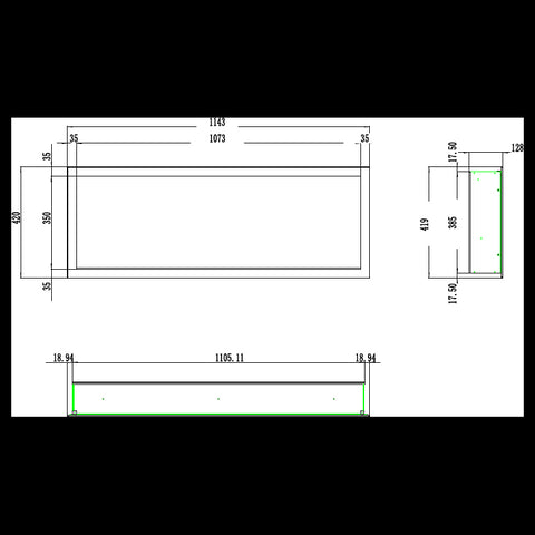 Focar electric liniar incorporabil 3D Aflamo Pride S115 Negru cu sunet