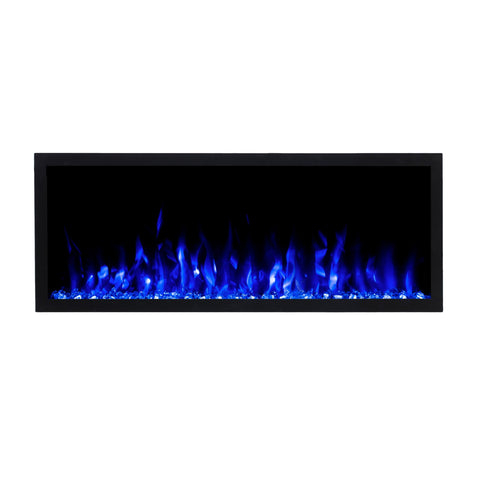 Focar electric liniar incorporabil 3D Aflamo Pride S127 Negru cu sunet