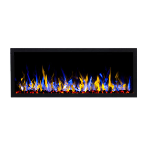 Focar electric liniar incorporabil 3D Aflamo Pride S127 Negru cu sunet