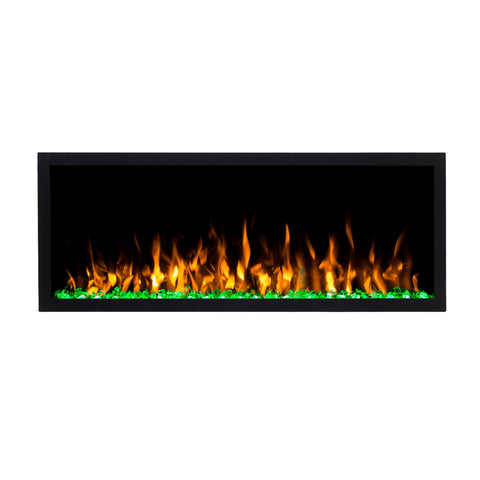 Focar electric liniar incorporabil 3D Aflamo Pride S127 Negru cu sunet