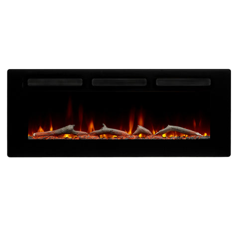 Focar electric liniar incorporabil Sierra 48 Dimplex Optiflame Negru cu sunet