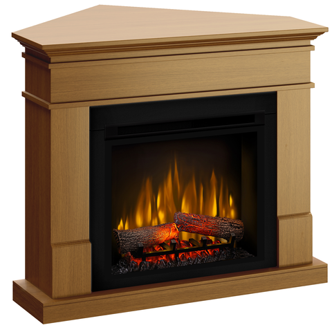 Semineu electric Lisabona Drept/Colt Stejar cu focar electric 3D Dimplex Optiflame XHD23 si sunet