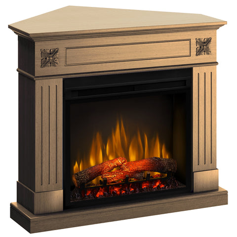 Semineu electric London Drept/Colt Stejar cu focar electric 3D Dimplex Optiflame XHD28 si sunet