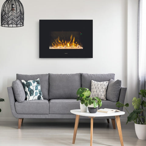 Focar electric liniar Toluca Dimplex Optiflame Negru cu sunet