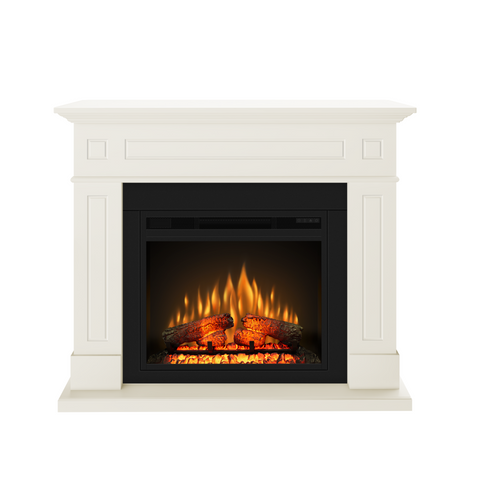 Semineu ECOFLAME PRO - Aspen 110.30.95 vanilla, incalzire infrared, teme de culoare, flacara 3D si sunet