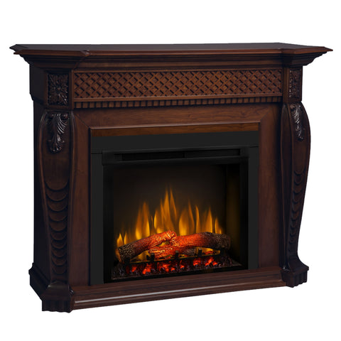 Semineu electric Viena Nuc Cristina cu focar electric Dimplex Optiflame XHD28 si sunet