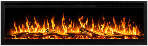 Semineu electric liniar 3D incorporabil AFLAMO Royal 160 PRO, sunet incorporat, Smart APP + telecomanda
