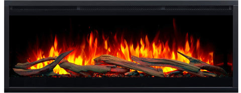 Semineu electric liniar 3D incorporabil AFLAMO Royal 120 3D ULTRA, sunet incorporat, Smart APP + telecomanda