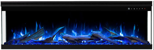 Semineu electric liniar 3D incorporabil AFLAMO Unique PRO 120, Multicolor, sunet incorporat, Smart APP + telecomanda