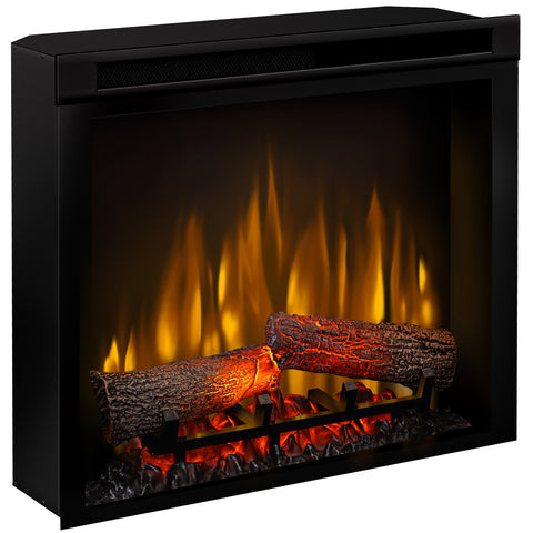 Semineu electric Lisabona cires colt SLIM LINE cu focar electric 3D Dimplex Optiflame XHD23 si sunet