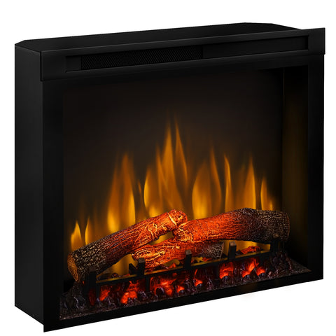Semineu electric DIMPLEX Barcelona Drept/Colt Vanilie cu focar electric 3D Optiflame XHD28 si sunet