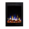 Focar electric liniar incorporabil 3D Aflamo Majestic 32 Negru cu sunet