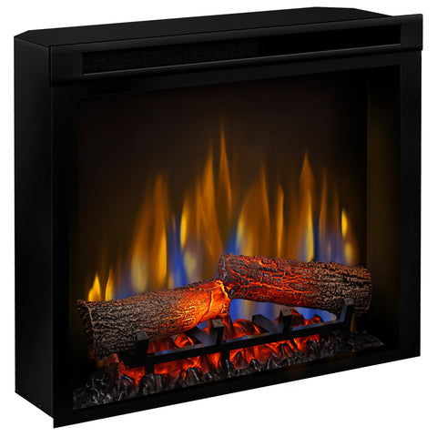 Semineu electric Barcelona alb SLIM LINE cu focar electric 3D Dimplex Optiflame XHD23 si sunet
