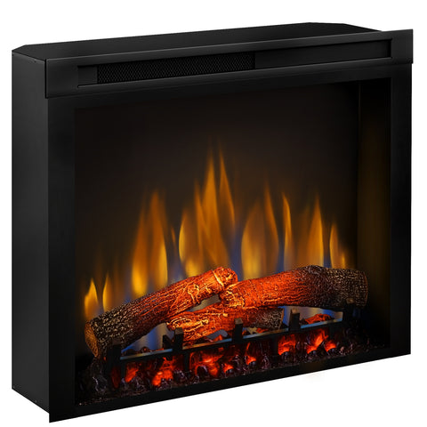Semineu electric Barcelona Alb cu focar electric 3D Dimplex Optiflame XHD28 si sunet