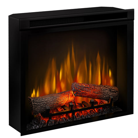 Semineu electric Barcelona alb SLIM LINE cu focar electric 3D Dimplex Optiflame XHD23 si sunet