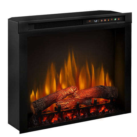 Semineu electric Lisabona Flower Drept/Colt Antichizat cu focar electric 3D Dimplex Optiflame XHD28 si sunet