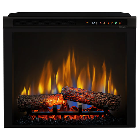 Semineu electric Barcelona alb colt SLIM LINE cu focar electric 3D Dimplex Optiflame XHD23 si sunet