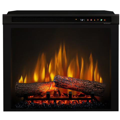 Semineu electric Lisabona wenge colt SLIM LINE cu focar electric 3D Dimplex Optiflame XHD23 si sunet