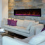 Semineu electric liniar 3D incorporabil DIMPLEX Ignite XL 74  Optiflame MultiFire XD Negru cu sunet