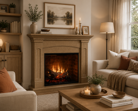 Semineu electric DIMPLEX Alabaster Stejar cu focar electric 3D Revillusion 30 si sunet