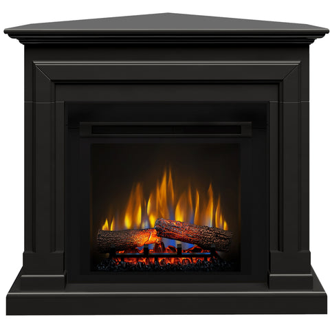 Semineu electric DIMPLEX Barcelona negru SLIM LINE cu focar electric 3D Optiflame XHD23 si sunet