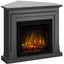 Semineu electric DIMPLEX Barcelona Drept/Colt Ash Grey cu focar electric 3D Optiflame XHD23 si sunet