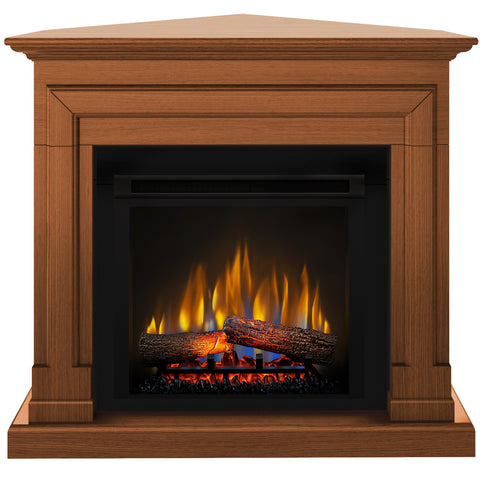 Semineu electric DIMPLEX Barcelona cires colt SLIM LINE cu focar electric 3D Optiflame XHD23 si sunet