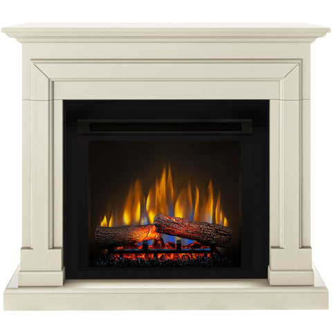 Semineu electric Barcelona antichizat SLIM LINE cu focar electric 3D Dimplex Optiflame XHD23 si sunet