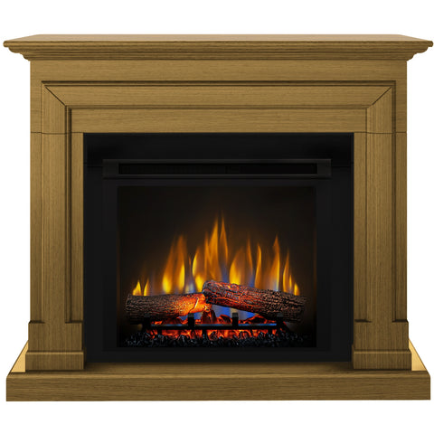 Semineu electric Barcelona stejar SLIM LINE cu focar electric 3D Dimplex Optiflame XHD23 si sunet