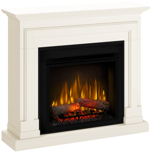 Semineu electric Barcelona vanilie SLIM LINE cu focar electric 3D Dimplex Optiflame XHD23 si sunet