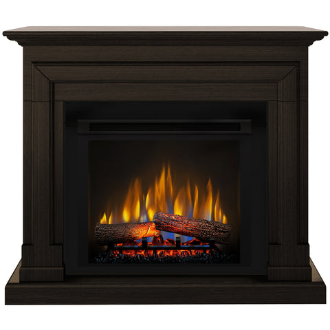 Semineu electric Barcelona wenge SLIM LINE cu focar electric 3D Dimplex Optiflame XHD23 si sunet