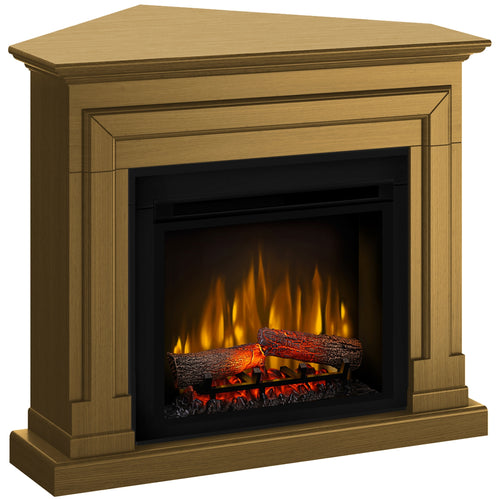 Semineu electric DIMPLEX Barcelona Drept/Colt Stejar cu focar electric 3D Optiflame XHD23 si sunet