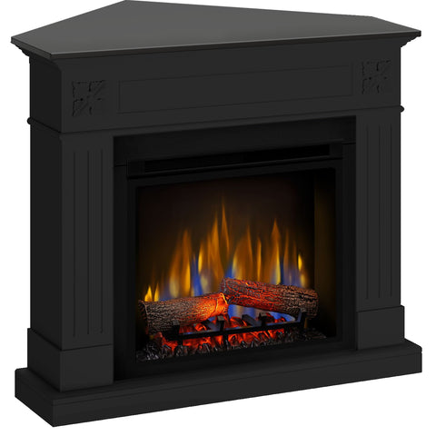 Semineu electric London Drept/Colt Negru cu focar electric 3D Dimplex Optiflame XHD23 si sunet