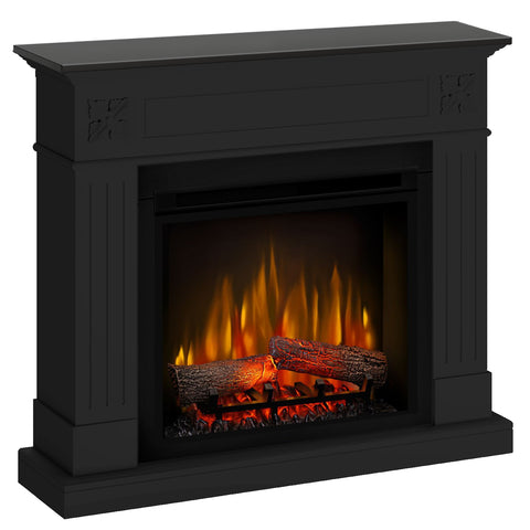 Semineu electric London Negru cu focar electric 3D Dimplex Optiflame XHD23 si sunet