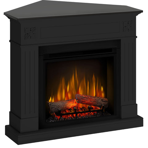 Semineu electric DIMPLEX London Drept/Colt Negru cu focar electric 3D Optiflame XHD23 si sunet