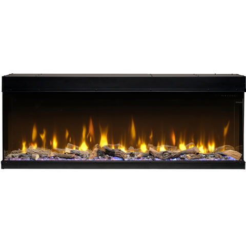 Semineu electric liniar 3D incorporabil DIMPLEX Ignite Bold 60  Optiflame MultiFire XD Negru cu sunet