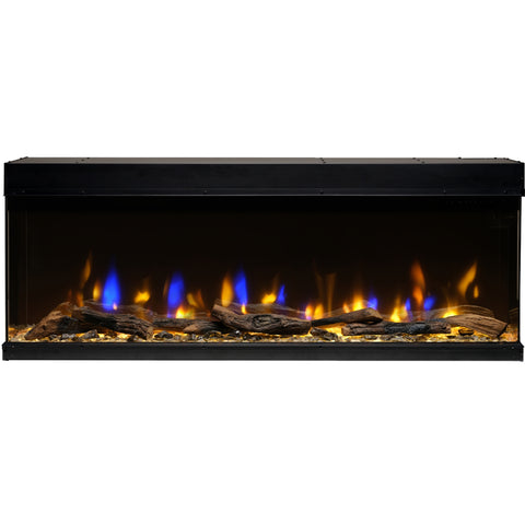 Semineu electric liniar 3D incorporabil DIMPLEX Ignite Bold 60  Optiflame MultiFire XD Negru cu sunet